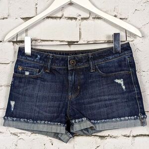 DL1961 Stella Distressed Denim Short in the Color Ripple Cotton/Poly Size 24